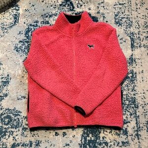 Victoria's Secret Pink Black Sherpa Jacket small